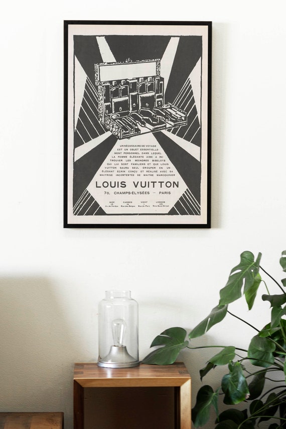 Louis Vuitton Advertising Poster, 30's / 40's Style Print Louis Vuitton Advertising Poster, 30's / 40's Style Print
