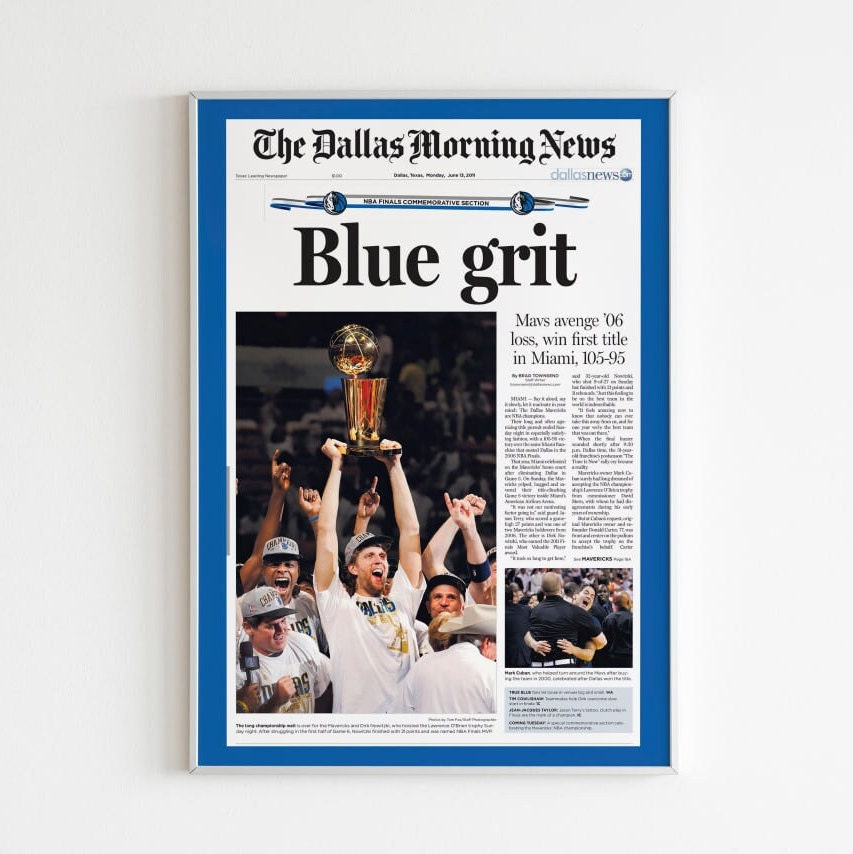 2011 Dallas Mavericks 'mav-elous' NBA Champion Framed 