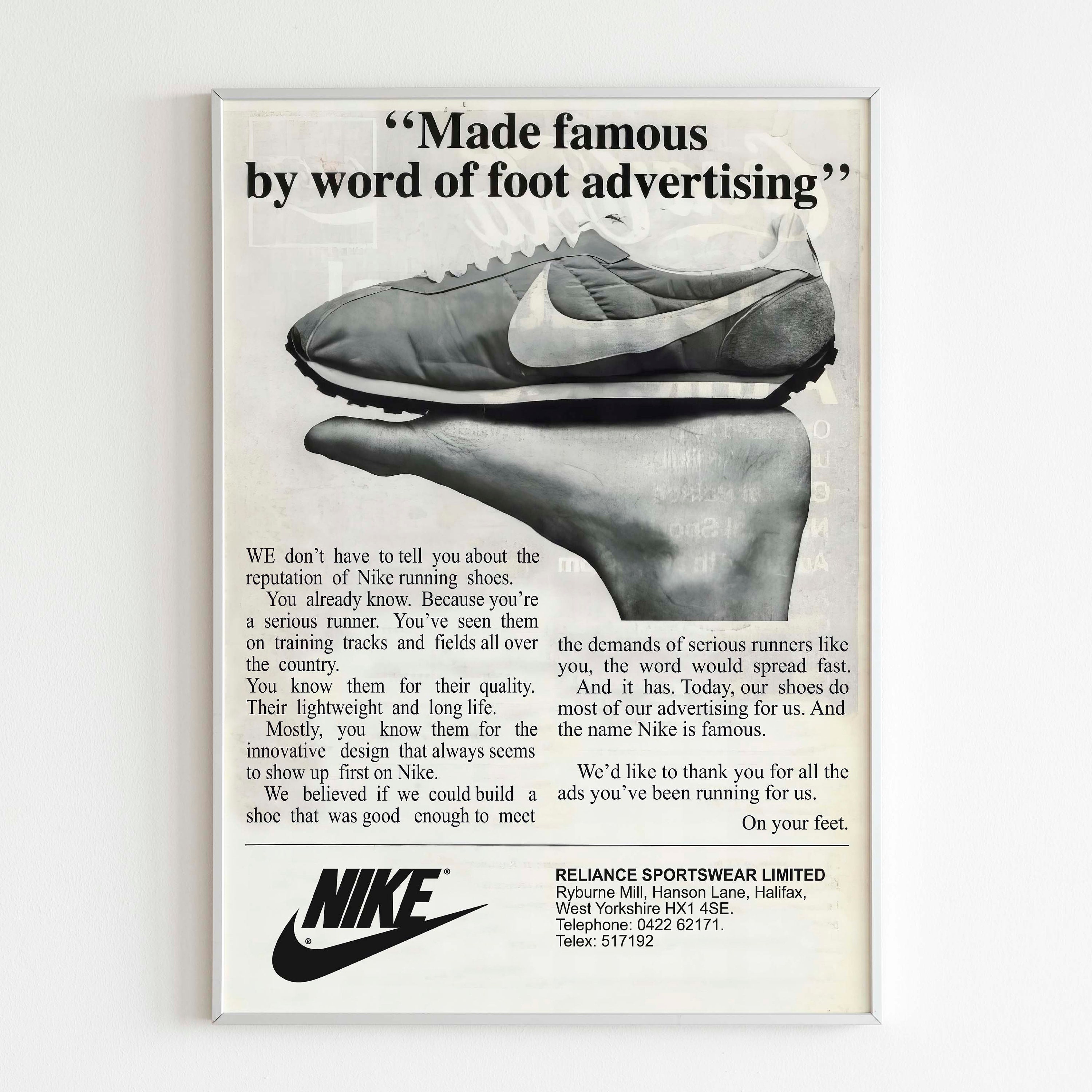 nike running shoes advertisement