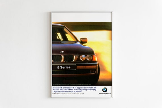 BMW Motosport Racing Vintage Poster Print