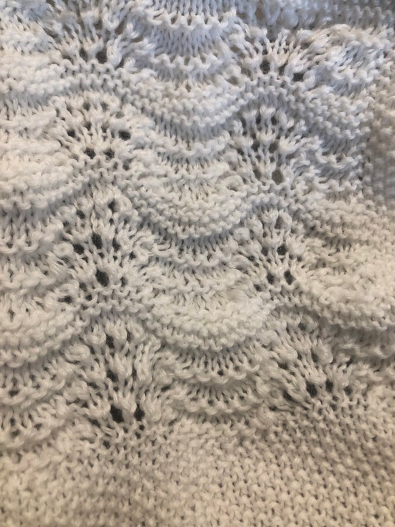etsy knitted baby blankets
