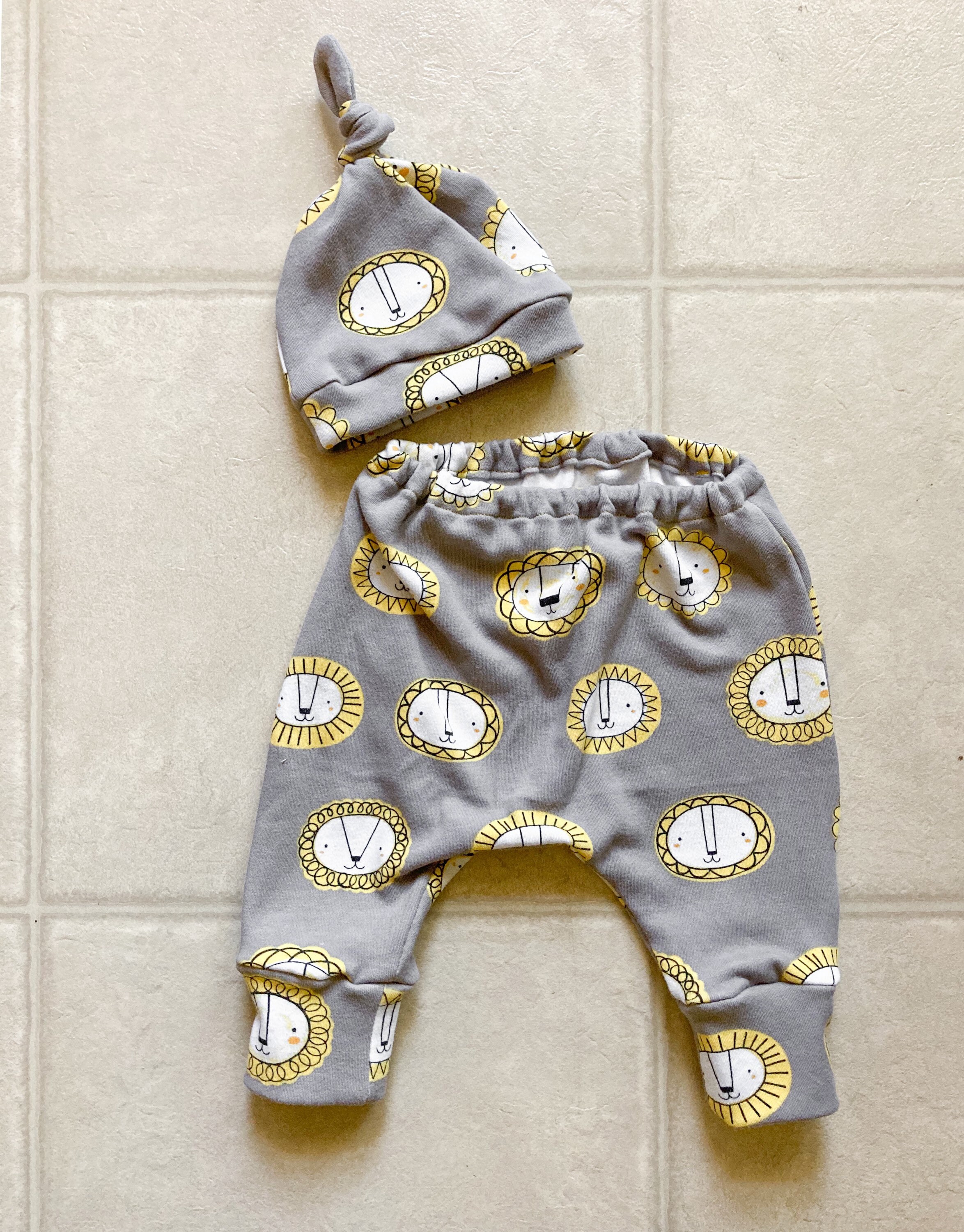 Baby Joggers and Hat Newborn Pants Set 03 Month Clothes Etsy UK