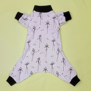 Bone Toss. Soft Stretchy Cotton Blend Pjs/One piece/jammies/romper/jumper. You Choose Trim Color. Custom Sizing Offered.