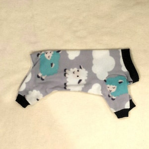 Bluish Gray Sheep Pattern Winter Fleece Swaddle