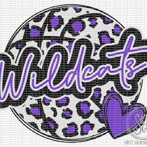 Wildcat Purple Leopard Basketball PNG, Basketball PNG, Leopard Cheetah Print PNG, Printable Basketball Png, Basketball, Instant Download