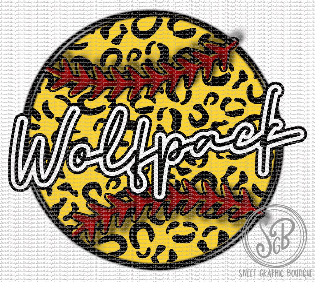 Softball WOLFPACK Leopard Cheetah PNG, Cheetah Softball, Leopard