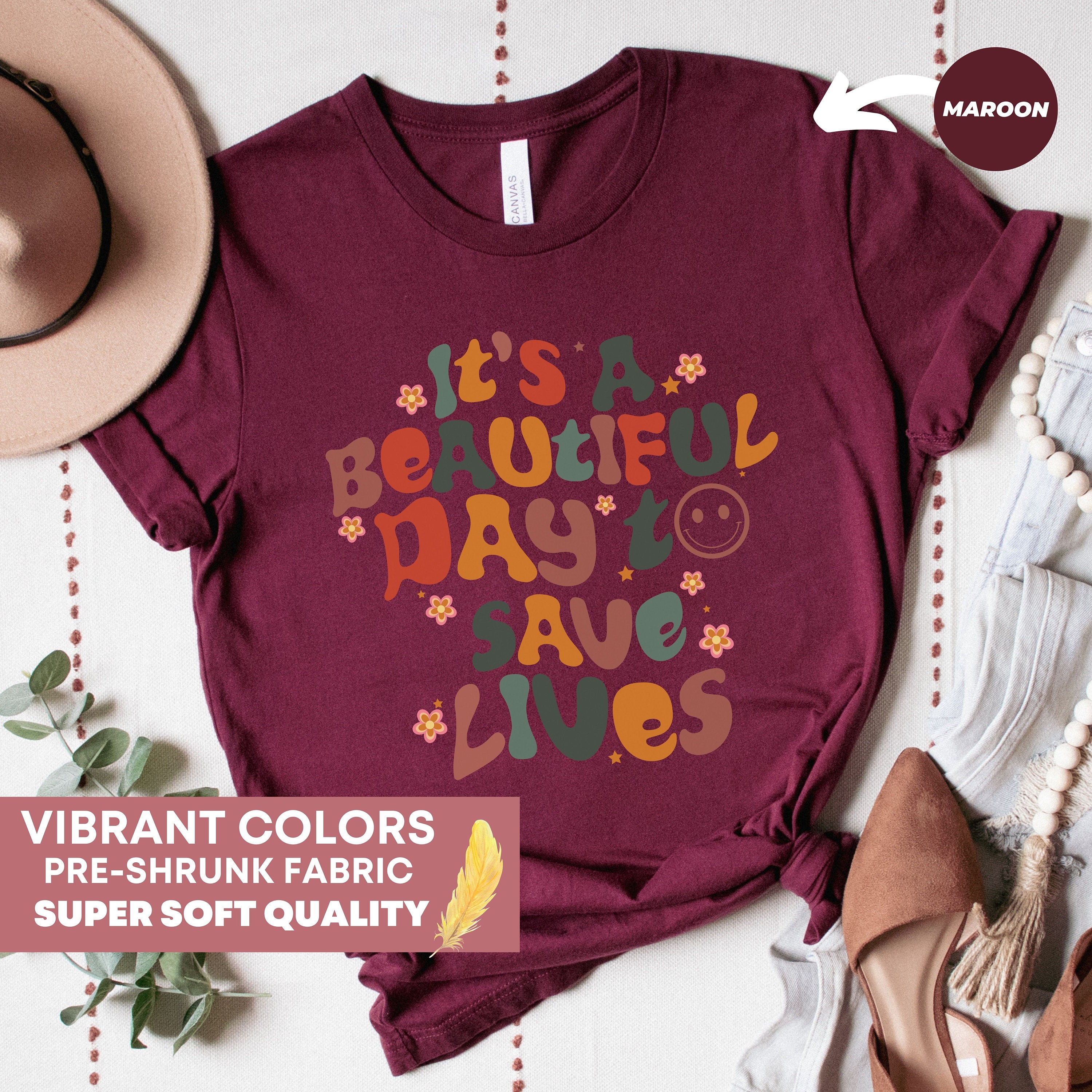 It's a Beautiful Day to Save Lives Shirt Nursing School - Etsy
