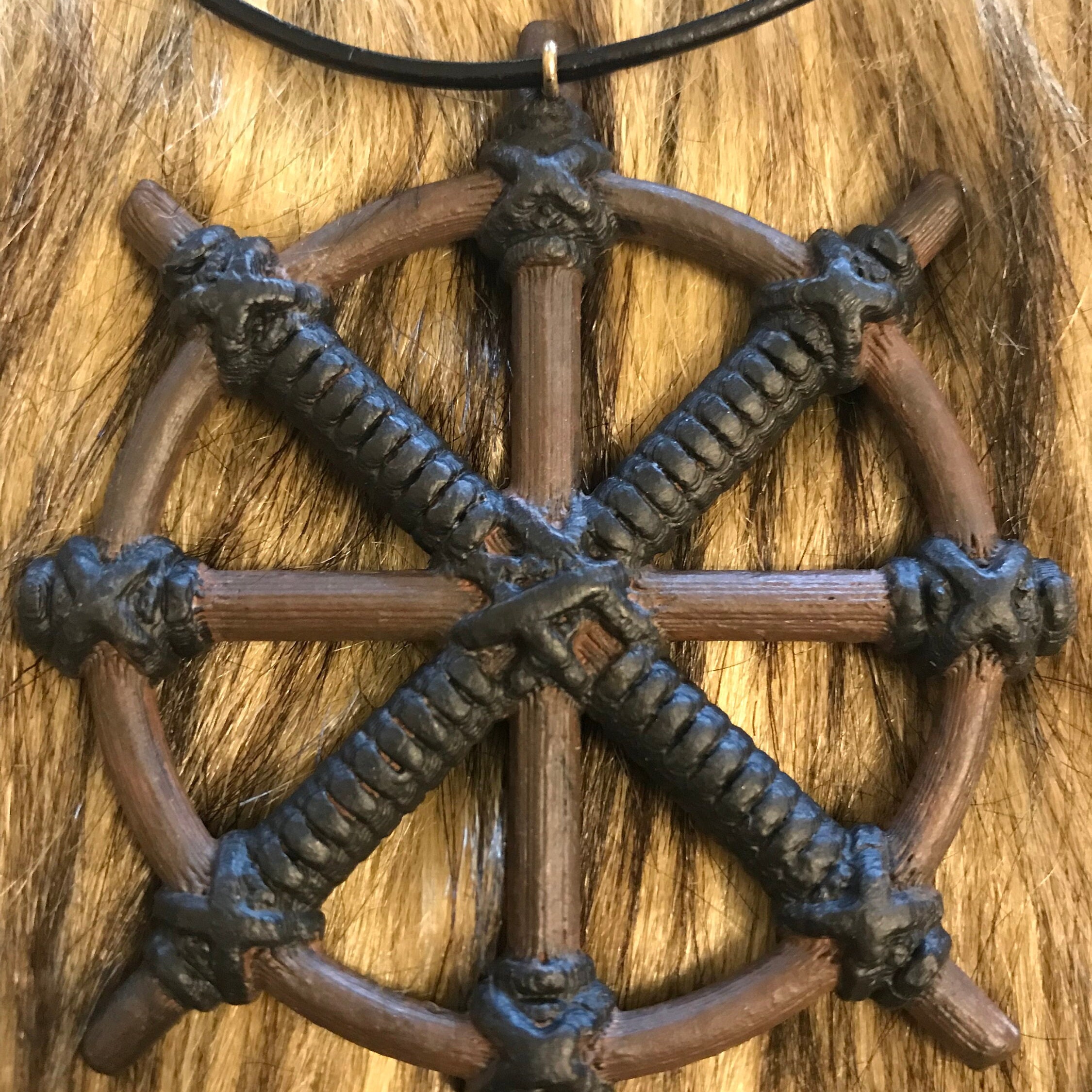 Conan the Barbarian Wheel of Pain Necklace Etsy