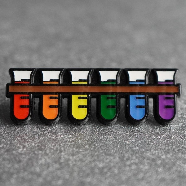 Rainbow Test Tubes, STEM LGBTQ Pride Flag