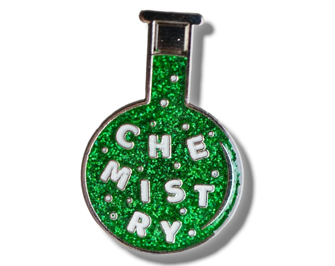 Chemistry Flask pin badge
