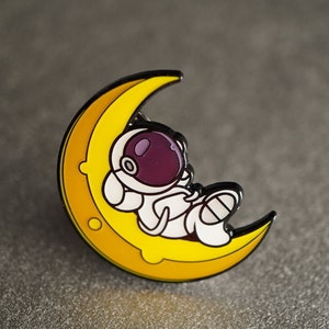 Relaxed Astronaut enamel pin badge