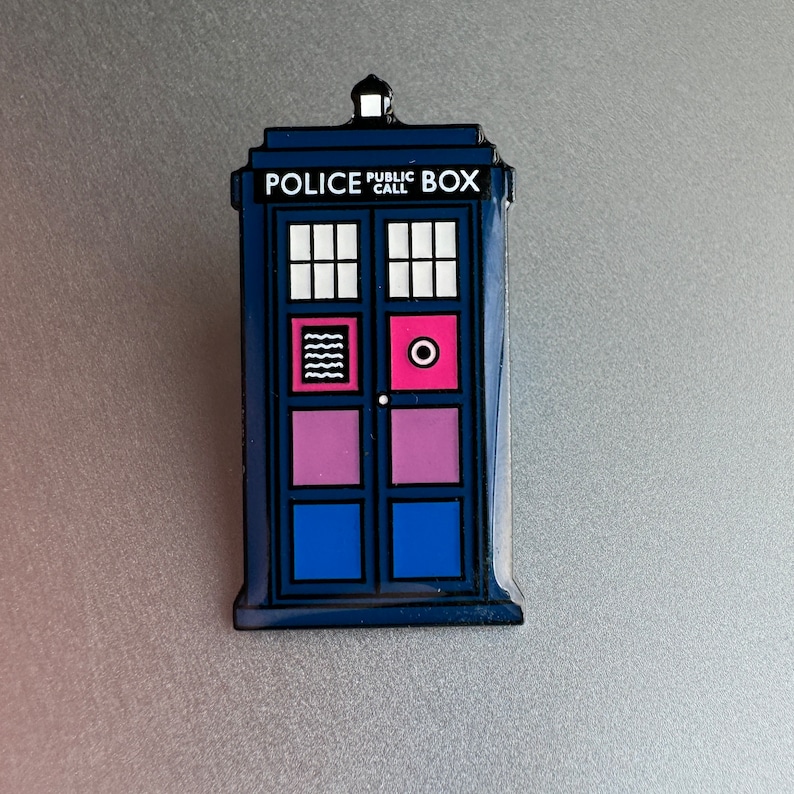 Rainbow pride police box Bi