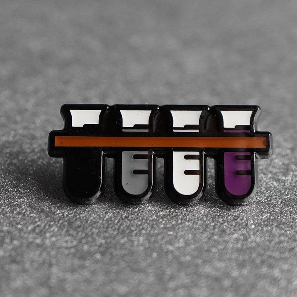 Asexual Pride Science Test Tubes Ace Pin