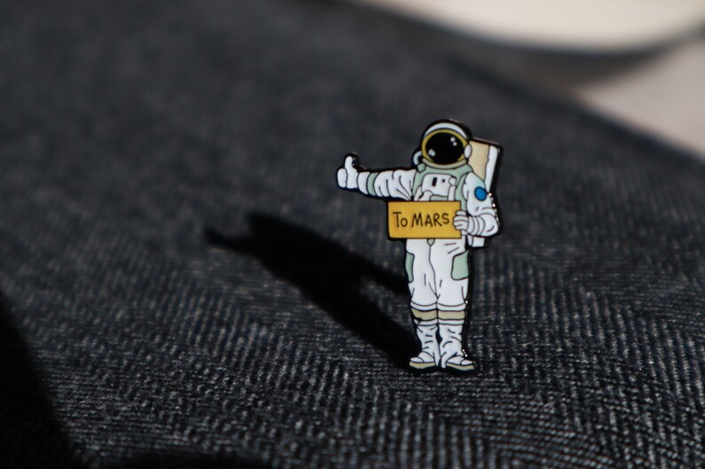 To Mars astronaut science pin image 3