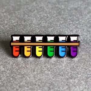 Rainbow Test Tubes, STEM LGBTQ Pride Flag image 2