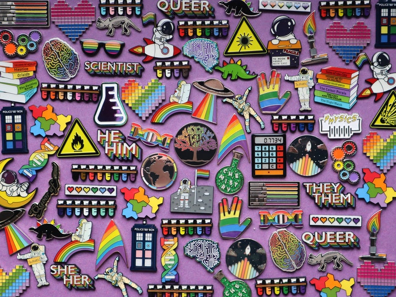 Trans Pride test tubes, LGBTQ Science image 7