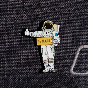 To Mars astronaut science pin image 4