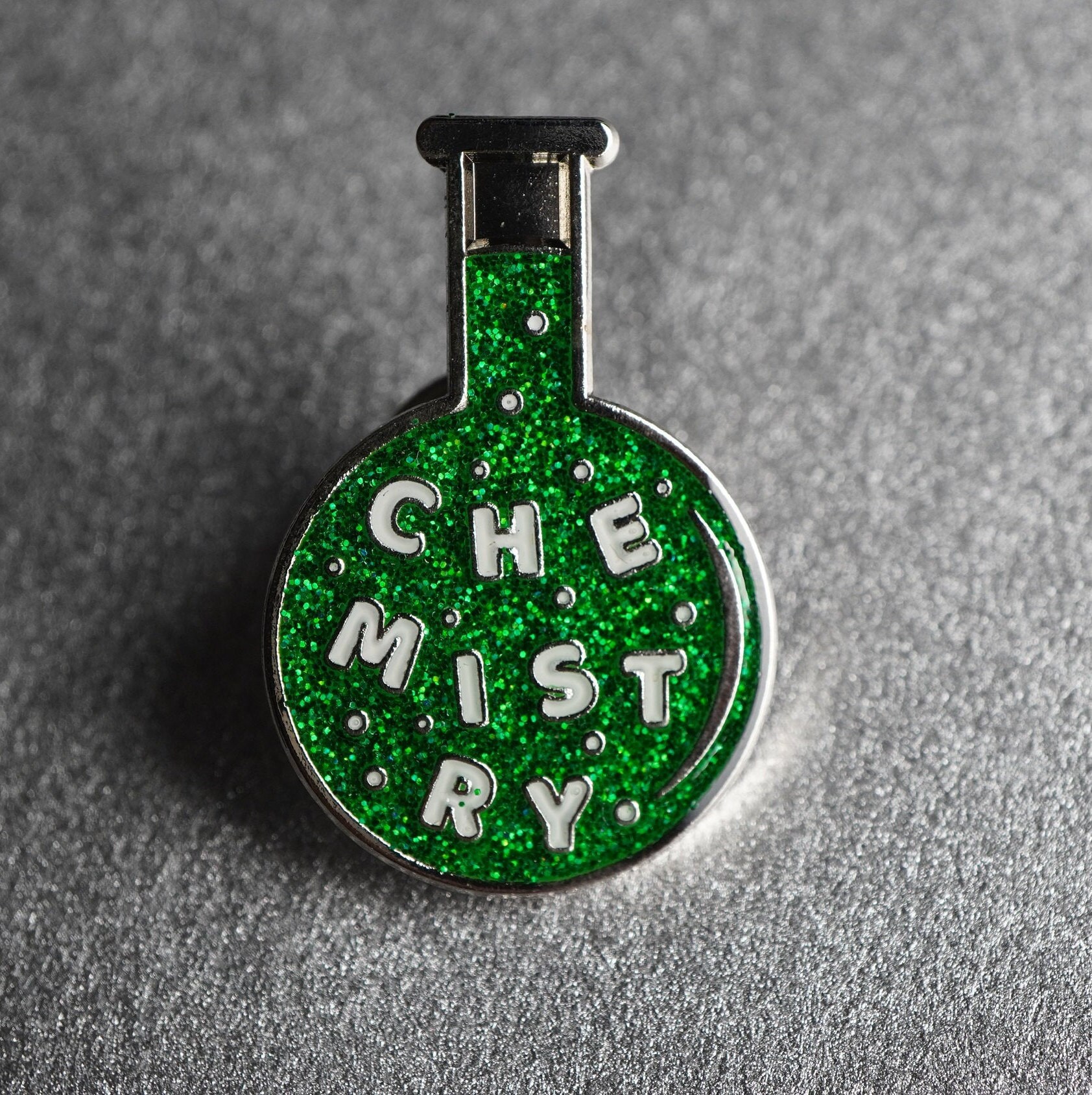 Chemistry Flask Pin Badge - Etsy