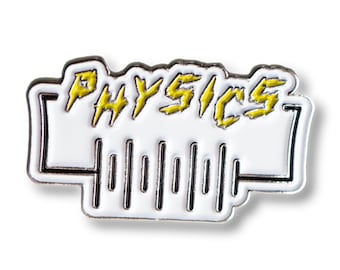 Physics enamel pin