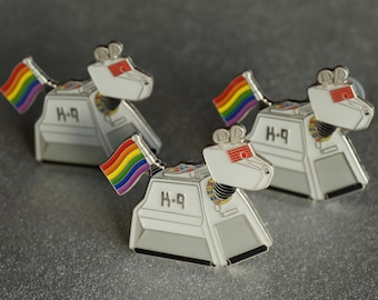 Gay-9 Robot Enamel Pin Badge