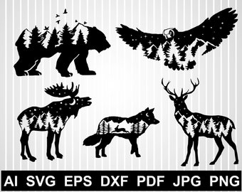 Download Mountain range moose svg Moose png Moose clipart Circuit ...