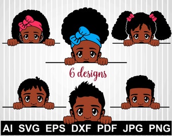 Download Peek A Boo Svg Bundle African American Svg Cuts File For Etsy