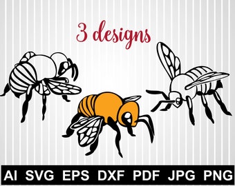 Download Free Bee Svg Files For Cricut Queen Bee Svg Cut Bumblebee Svg Save Etsy SVG Cut Files
