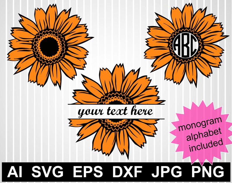 Free Free Split Sunflower Svg Free 398 SVG PNG EPS DXF File