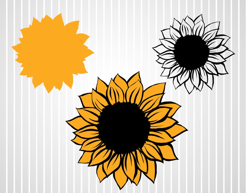 Download Sunflower svg bundle free design clipart Sun svg cuts ...