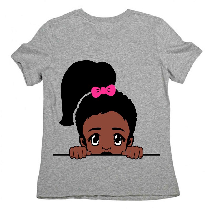 Download Peek a boo svg bundle Afro girl vector African american ...