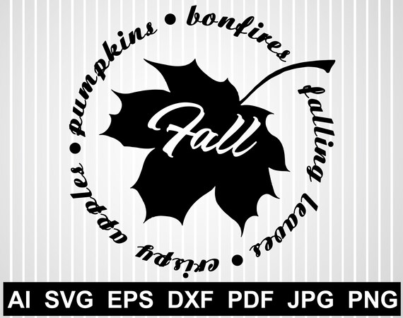 Download Autumn Leaves Svg Files For Cricut Happy Fall Clipart Pumpkin Etsy