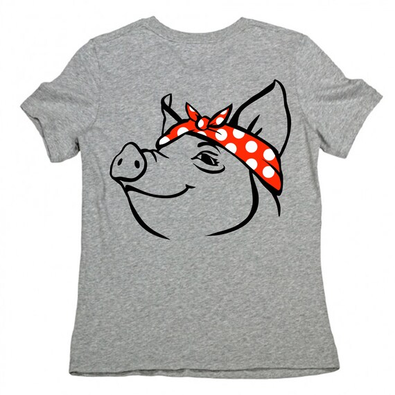 Download Pig Bandana Svg Cuts File For Cricut Pig With Bandana Svg Free Etsy PSD Mockup Templates