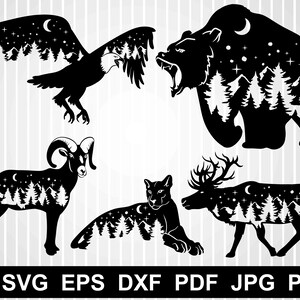 Free Free 277 Mountain Range Bear Svg SVG PNG EPS DXF File