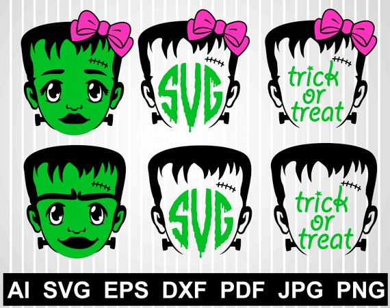 Download Little Frankenstein Svg Happy Halloween Monogram Svg Bundle Etsy