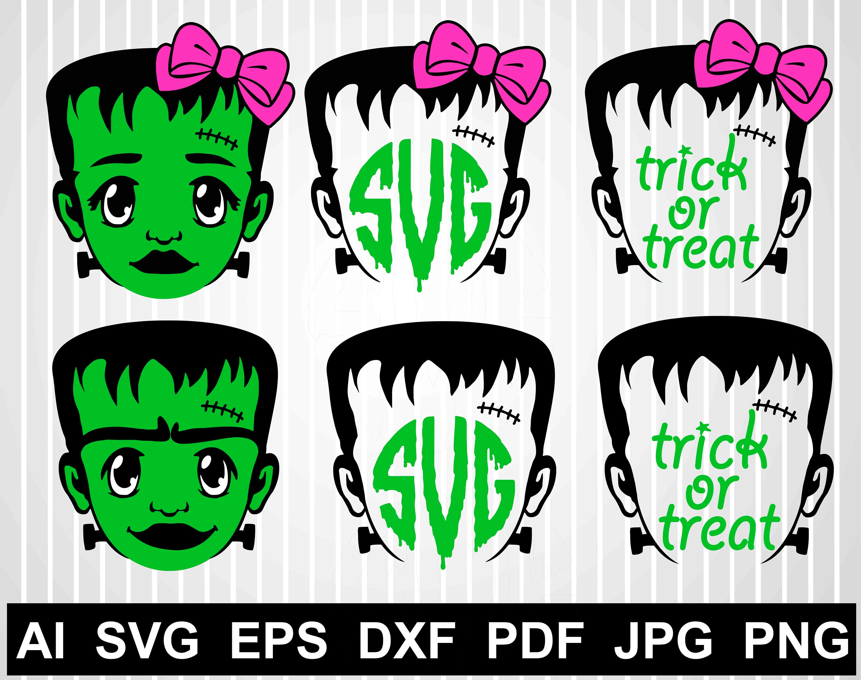 Download Little Frankenstein Svg Happy Halloween Monogram Svg Bundle Etsy
