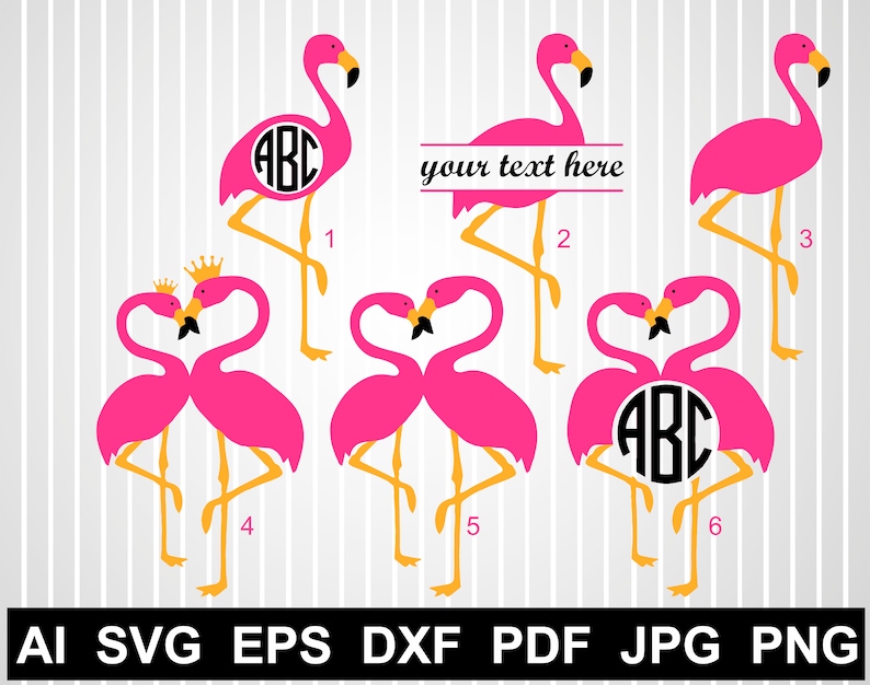 Pink flamingo svg free Files for cricut Flamingo crown | Etsy