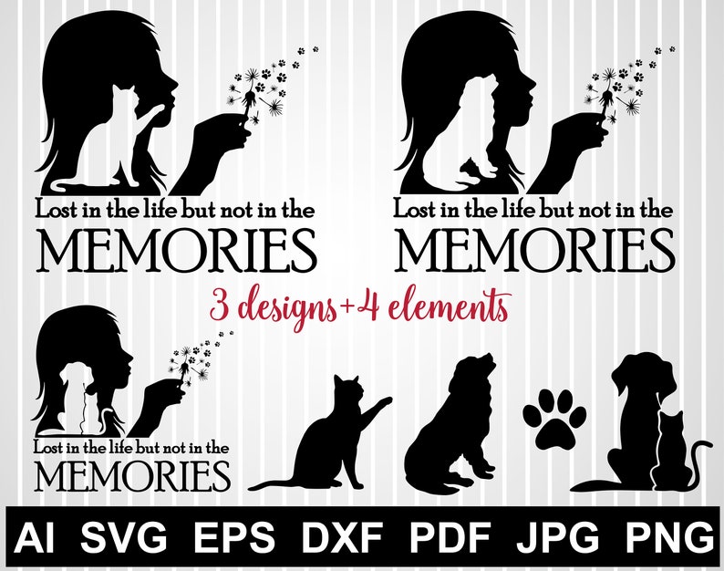 Download Paw print svg cuts file Dandelion Vector design Pet ...
