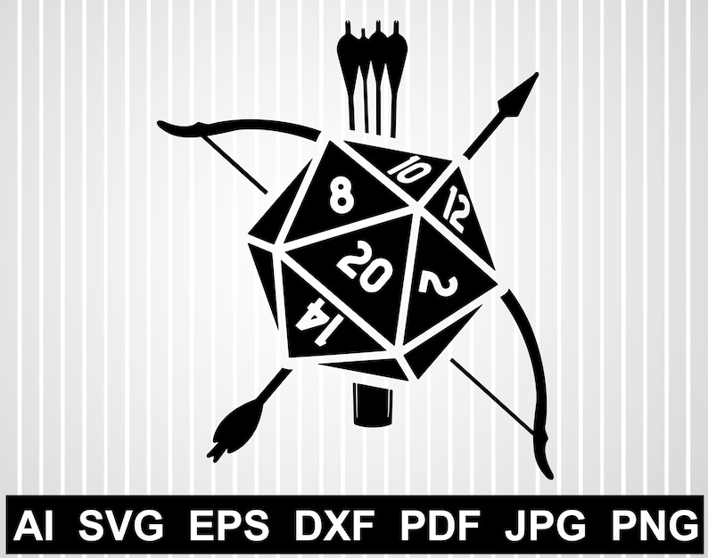 Download Geek svg cuts file for cricut RPG vector design D20 svg free | Etsy