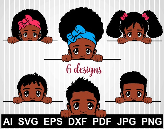 Download Peek A Boo Svg Bundle African American Svg Cuts File For Cricut Afro Boy Svg Black Woman Silhouette Melanin Svg Free Peeking Boy Png Vector