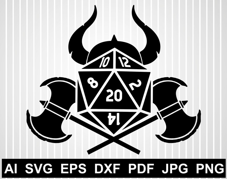 Download D20 svg cuts file for cricut RPG vector design Geek svg ...