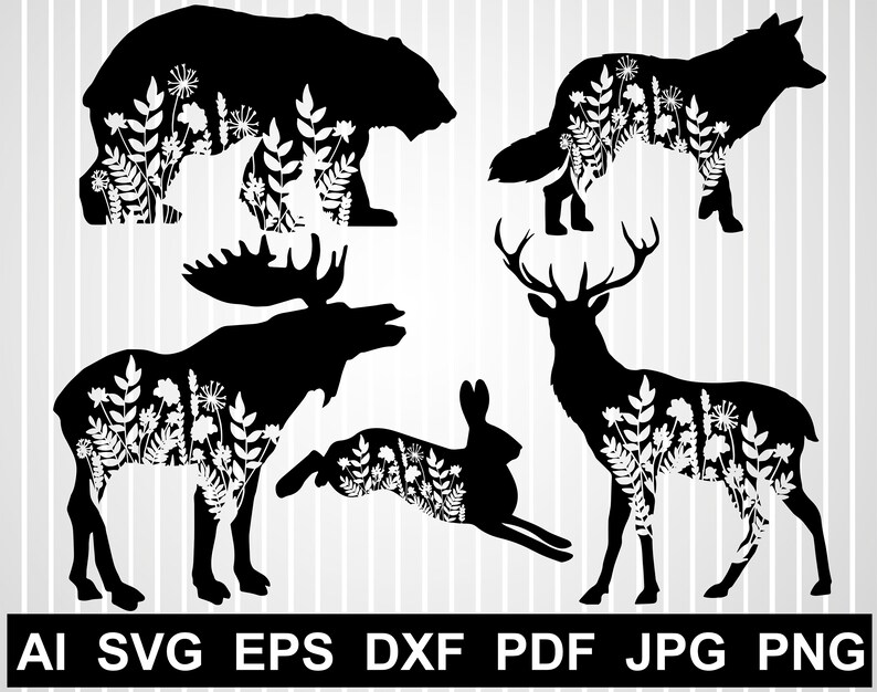 Download Floral Bear Svg File For Cricut Bear Animal Zentangle Fox Flower Silhouette Mandala Deer Vector Design Bear Mandala Clipart Png Svg Bundle Clip Art Art Collectibles Deshpandefoundationindia Org