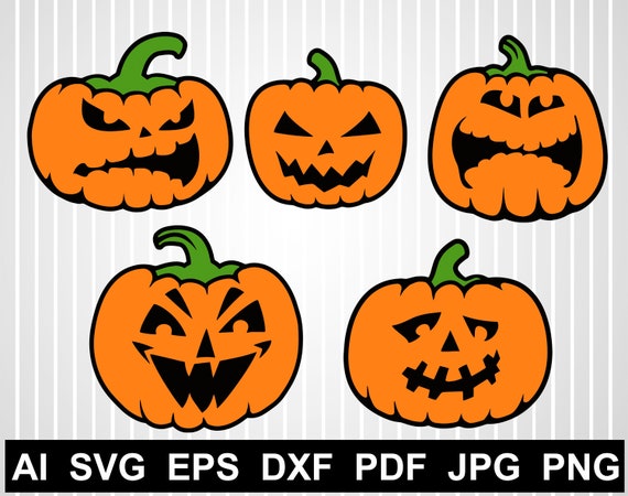 Download Free Pumpkin Clipart Halloween Svg Bundle Cut Files For Cricut Etsy SVG Cut Files