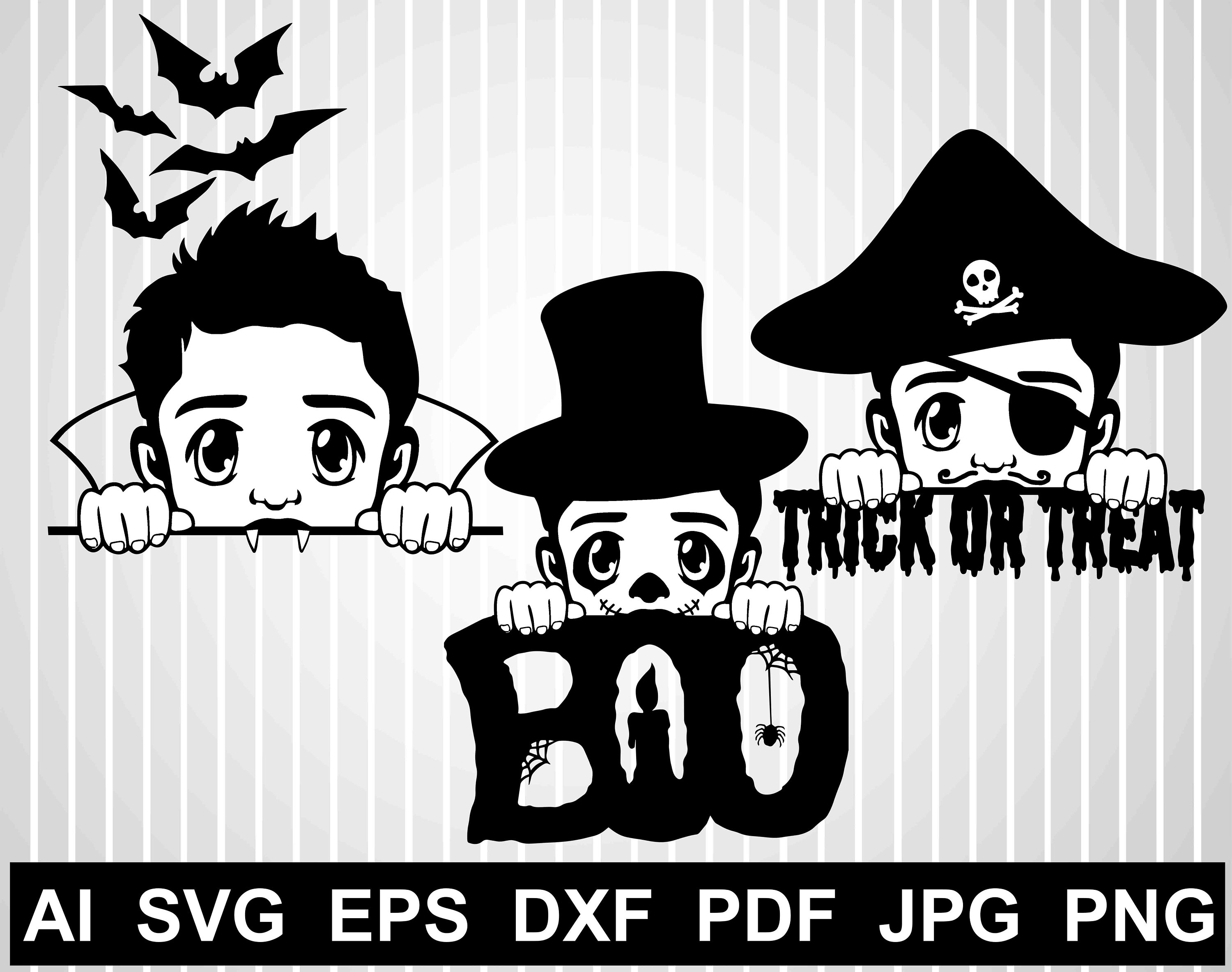 Download Peek A Boo Svg Files For Cricut Happy Halloween Svg Cuts Trick Etsy