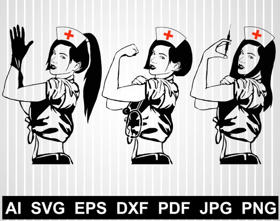 Download Rosie The Riveter Svg Nursing Svg Nurse Svg Nurse Clipart Etsy