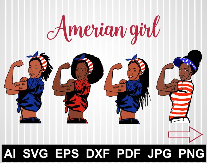 Download Rosie the riveter svg files for cricut Afro girl ...