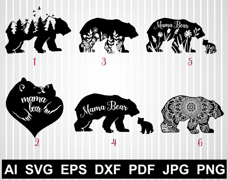 Free Free 268 Mountain Range Bear Svg SVG PNG EPS DXF File
