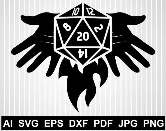 Download D20 Svg Cuts File For Cricut Rpg Vector Design Geek Svg Free Etsy