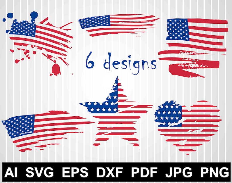 Download Distressed American flag svg cuts file for cricut Merica ...