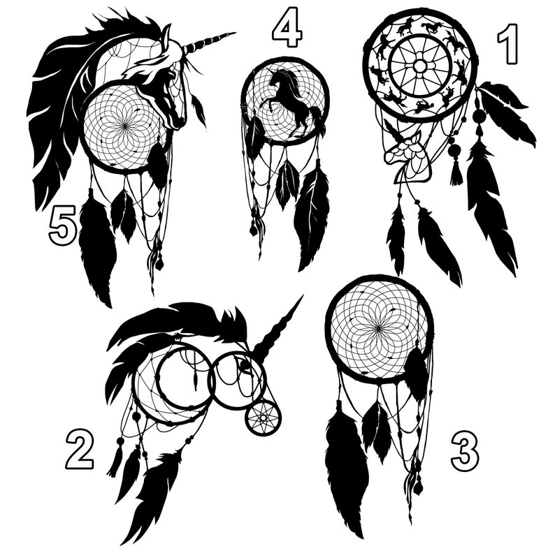Download Dreamcatcher svg Dream catcher vector Unicorn silhouette ...