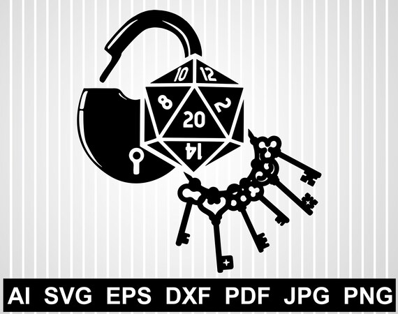 Download D20 Dice Svg Cuts File For Cricut Rpg Vector Design Geek Svg Etsy